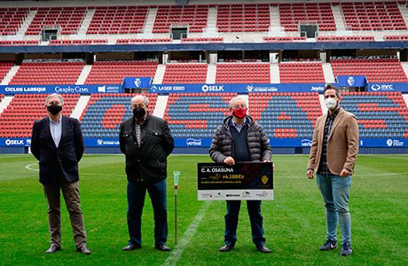 Fundación Osasuna recauda 4.188 euros gracias a la lotería solidaria	