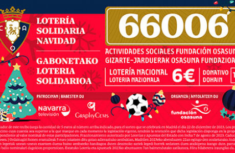 Salgai Osasuna Fundazioaren loteria solidarioa